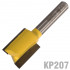 Straight Bit 5/8' (15.9mm) X 3/4'(19mm) Two Flute 1/4' Shank