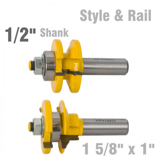 Style & Rail Set 1 5/8' X 1' Two Piece Ogee 1/2' Shank Style & Rail Set 1 5/8' X 1' Two Piece Ogee 1/2' Shank