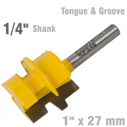 Tongue And Groove Taper (wedge Taper) 1' X 27mm 1/4' Shank