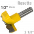 Rosette Bit 54mm (2 1/8'cutting Diameter) 1/2' Shank 601201