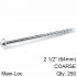 KREG Zinc Pocket Hole Screws 64mm 2.50' #8 Coarse Thread Mx Loc 250ct