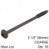 KREG Hd Protec Kote Pocket Hole Screws 64mm 2.50' #14 Coarse Thread Mx