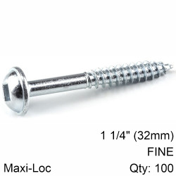 KREG Zinc Pocket Hole Screws 32mm 1.25' #7 Fine Thread Mx Loc 100ct