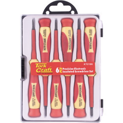 6pc Precision Electronic Insulated Screwdriver Set