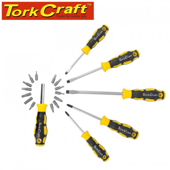 20pc Screwdriver Set Includes Insert Bits