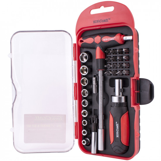 29pc Ratcheting Screwdriver & T-handle Tool Set 29pc Ratcheting Screwdriver & T-handle Tool Set