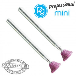 Ruby Grinding Stones 8x6mm.reverse Taper.sh3mm.2pcs