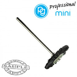 Black Bristle Wheel Brush 21mm. Sh.2.35mm