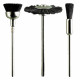 Assorted Black Bristle Brushes. 3pcs Assorted Black Bristle Brushes. 3pcs
