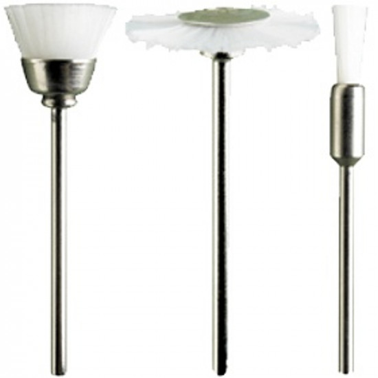 Assorted White Nylon Brushes. 3pcs Assorted White Nylon Brushes. 3pcs