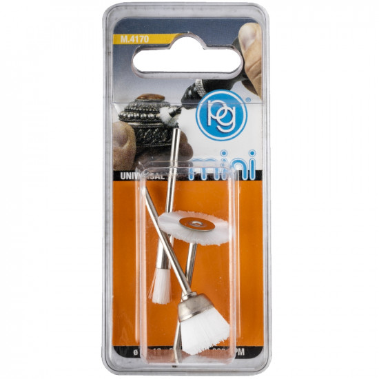 Assorted White Nylon Brushes. 3pcs Assorted White Nylon Brushes. 3pcs