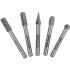 Rotary Burr Set 5 Pc Asstd 8mm Dia Tungsten