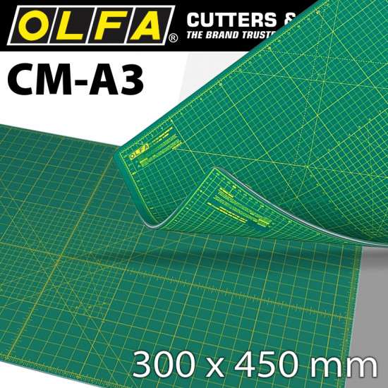 OLFA Cutting Mat 300x450mm A3 Craft Multi-purp