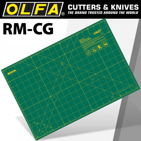 OLFA Green Cutting Mat 12'x18' 305 X 458mm OLFA Green Cutting Mat 12'x18' 305 X 458mm