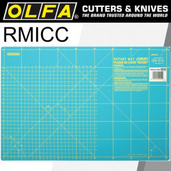 OLFA Mat Rotary 450 X 300mm Metric & Inch Double Sided Blue