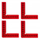 Plastic Square Abs 100x100x16mm 4pc Plastic Square Abs 100x100x16mm 4pc