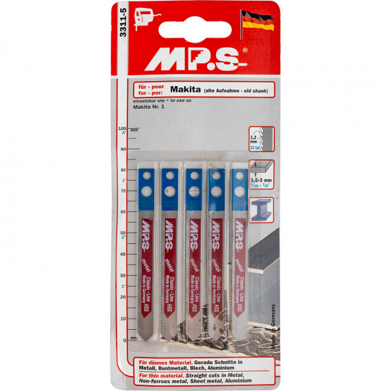 Jigsaw Blade Metal Makita Shank 80mm 21tpi Jigsaw Blade Metal Makita Shank 80mm 21tpi