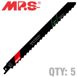 Sabre Saw Blade Soft Wood, Const And Firewood 230mm 3 Tpi 5/pack