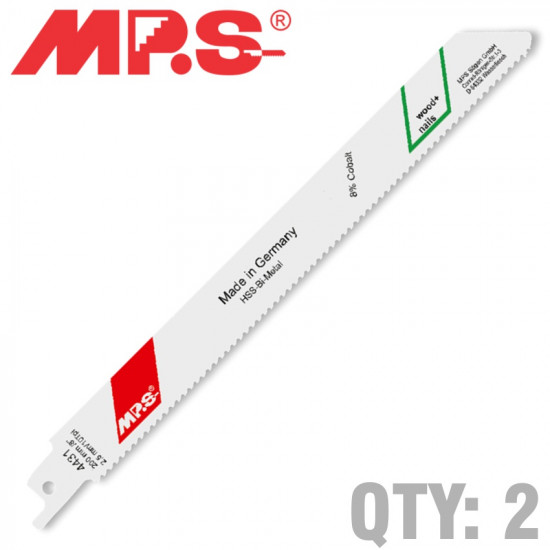 Sabre Saw Blade 10tpi 200 X 180mm Metal 2/pk Sabre Saw Blade 10tpi 200 X 180mm Metal 2/pk