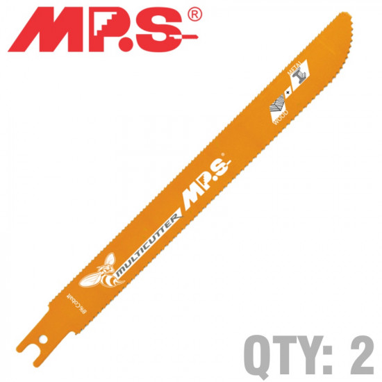 Sabre Saw Metal&wood 200mm Multicutter U-shank 10&14tpi 2/pk Sabre Saw Metal&wood 200mm Multicutter U-shank 10&14tpi 2/pk
