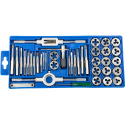 Tap & Die Set 39pce In Plastic Case
