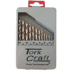 Drill Bit Set 13pce Hss Ground Bright Finish