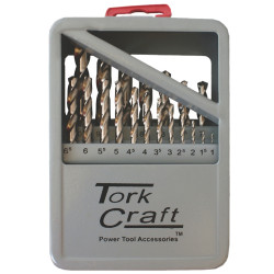 Drill Bit Set 19pce Hss Ground Bright Finish