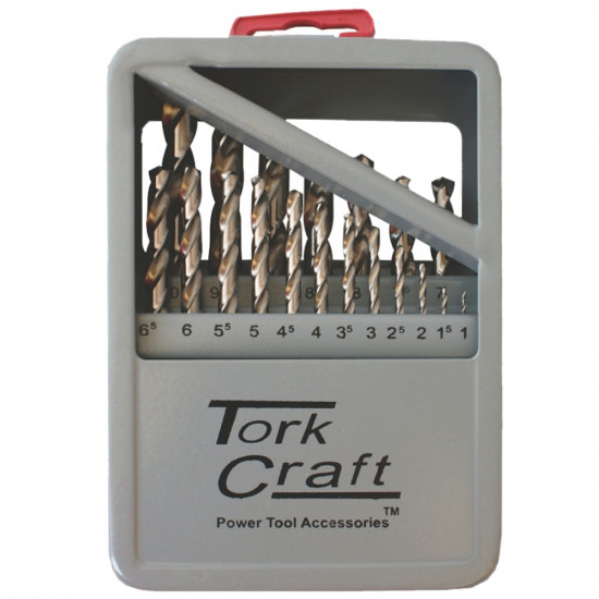 Drill Bit Set 19pce Hss Ground Bright Finish Drill Bit Set 19pce Hss Ground Bright Finish