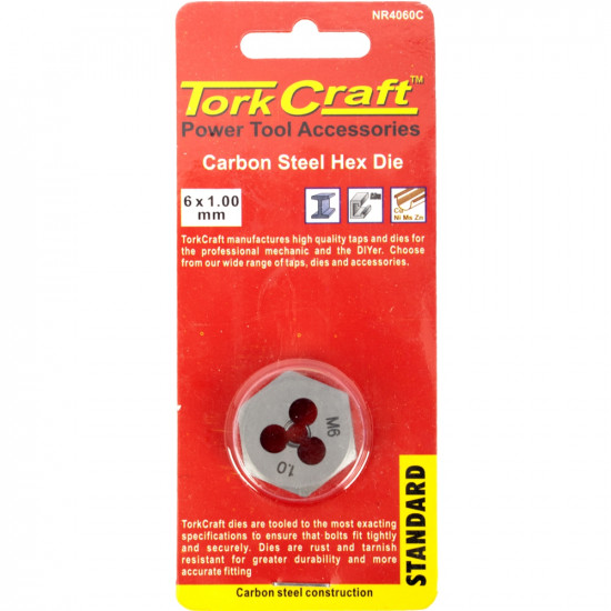 Die Carb.steel 6x1.00mm Carded Die Carb.steel 6x1.00mm Carded