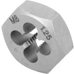 Die Carb.steel 8x1.25mm Carded