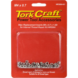 Thread Repair Kit M4 X 0.7 X1.0d Repl. Inserts For Nr5004