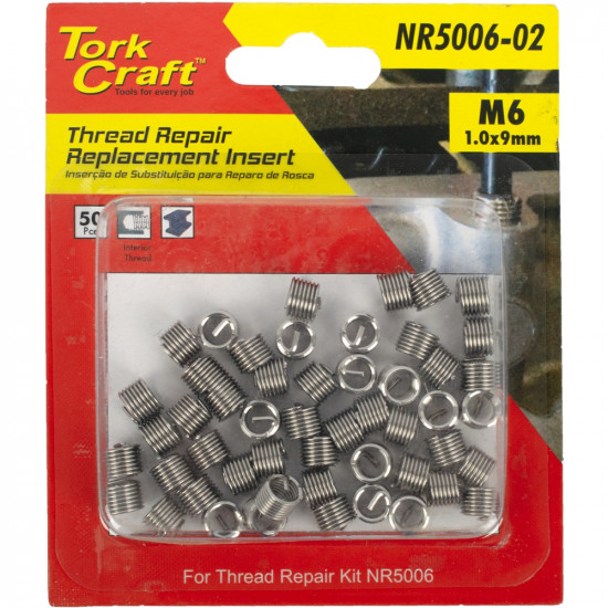 Thread Repair Kit M6 X 1.0 X 1.5d Repl. Inserts For Nr5006 Thread Repair Kit M6 X 1.0 X 1.5d Repl. Inserts For Nr5006