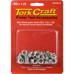 Thread Repair Kit M8 X 1.25 X 1.0d Repl. Inserts For Nr5008