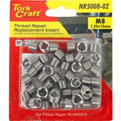 Thread Repair Kit M8 X 1.25 X 1.5d Repl. Inserts For Nr5008