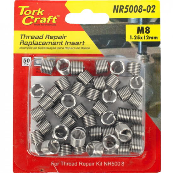 Thread Repair Kit M8 X 1.25 X 1.5d Repl. Inserts For Nr5008 Thread Repair Kit M8 X 1.25 X 1.5d Repl. Inserts For Nr5008