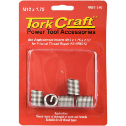 Thread Repair Kit M12 X 1.75 X 2.0d Repl. Inserts For Nr5012