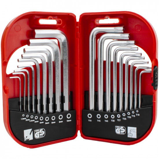 18pc Combo Hex Key Chrome Vanadium Set 18pc Combo Hex Key Chrome Vanadium Set
