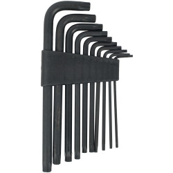 10pc Torx Key Set T9-t50 Cr-v Carded