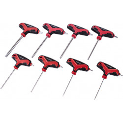 8pc Torx T-h&le Wrench Set Sizes: T10-t15-t20-t25-t30-t40-t45-t50