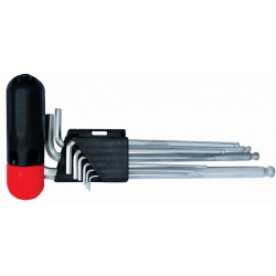 9pc Ball Point Allen Key Set With Interchangeable H&le