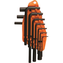 10pc Hex Allen Key Set 1.5-10mm Carded Cr-v