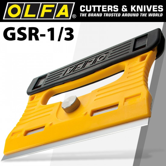 OLFA Professional Glass Scraper S/steel Blade 120mmx18mm Inc 4 Blades OLFA Professional Glass Scraper S/steel Blade 120mmx18mm Inc 4 Blades