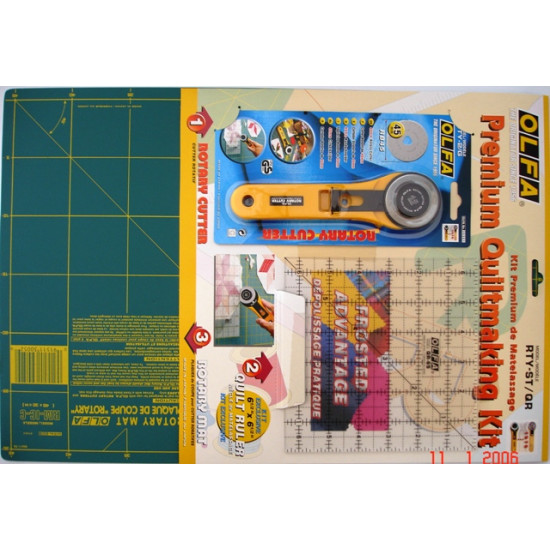 OLFA Quilting Kit With Rotary Cutter&rule & Mat OLFA Quilting Kit With Rotary Cutter&rule & Mat