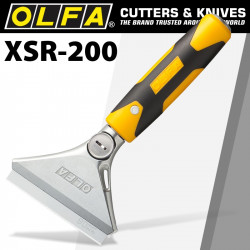 OLFA Heavy Duty Scraper 200mm With 0.8mm Blade And Safety Blade Cover