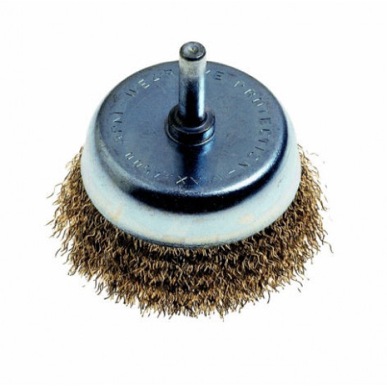 50 X 6mm Brass Wire Cup Brush 50 X 6mm Brass Wire Cup Brush