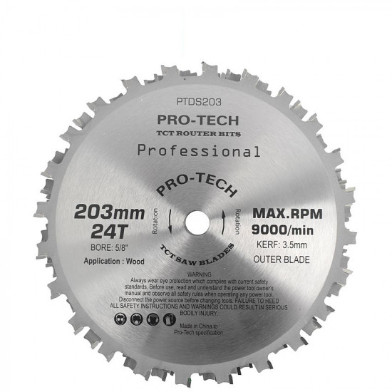 Dado Set 203mm X 15.88 X 24t 4 X 1/8' 3/32'1/16' Chip 27.5mm Dado Set 203mm X 15.88 X 24t 4 X 1/8' 3/32'1/16' Chip 27.5mm