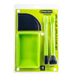 Glue Set Silicone 4pc Tray Scraper And 2pc Brush