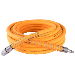 Flex Air Hose Kit 10mm X 10m Orange W/quick Coupler & Connector Yohko