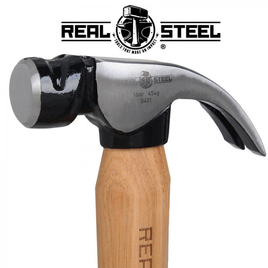 Hammer Claw Curved 450g 16oz Hick. Wood Handle Hammer Claw Curved 450g 16oz Hick. Wood Handle