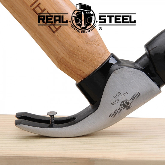 Hammer Claw Curved 450g 16oz Hick. Wood Handle Hammer Claw Curved 450g 16oz Hick. Wood Handle